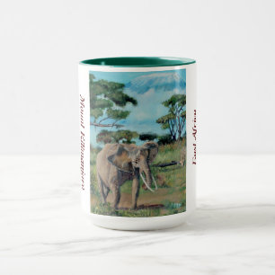 Taza Elefante en el Monte Kilimanjaro - Mug