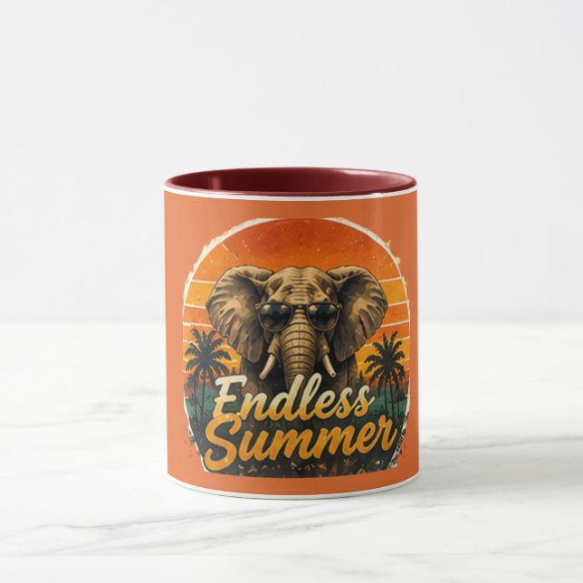 Taza Elefante Endless Summer Roja (Centro)