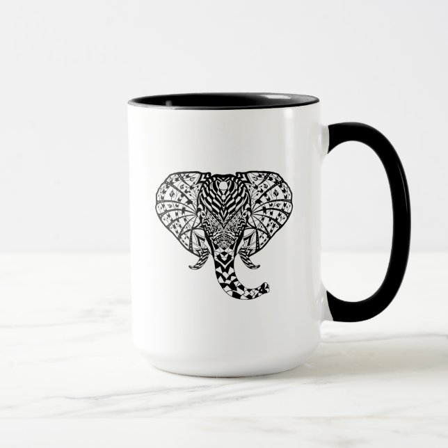 Taza Elefante étnico del modelo (Derecha)