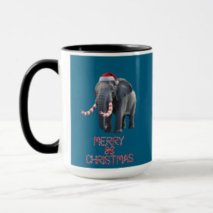 Taza Elefante navidad
