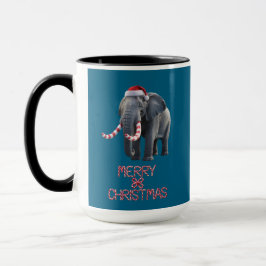 Taza Elefante navidad