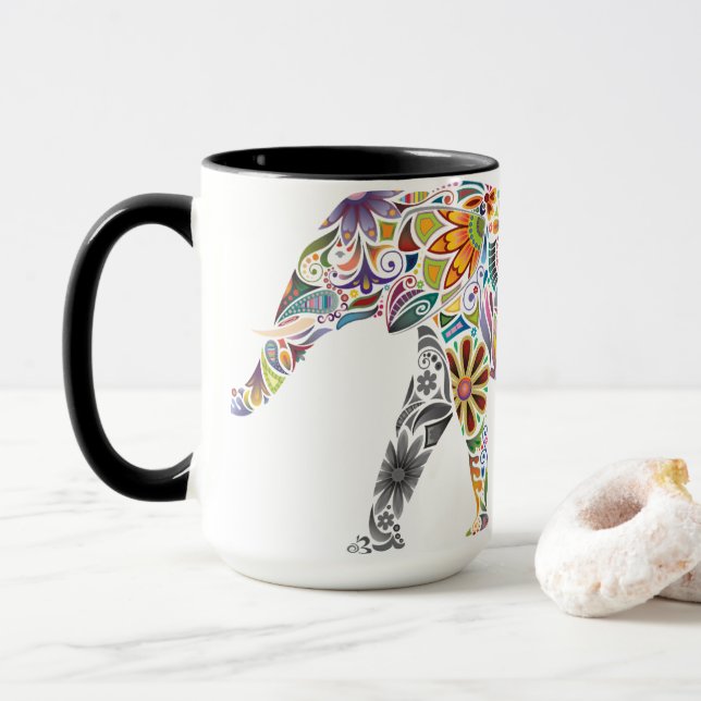 Taza Elefantes Indios Coffee Mugs (Con donut)