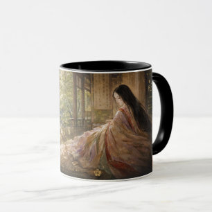 Taza Elegancia de la corte de Kyoto Heian.