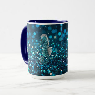Taza Elegancia en Movimiento: Caballito de Mar Aqua Sob