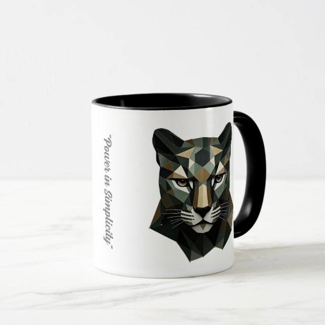 Taza "Elegancia geométrica salvaje" (Anverso derecho)