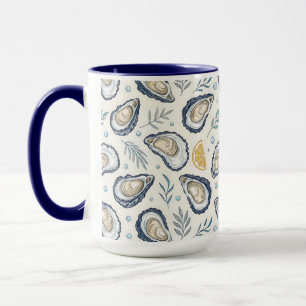 Taza Elegant Marine Oysters
