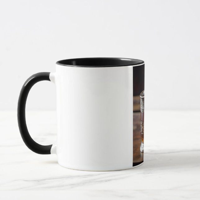 Taza Elegant Mug with Stylish Logo | Custom Printed Mug (Izquierda)