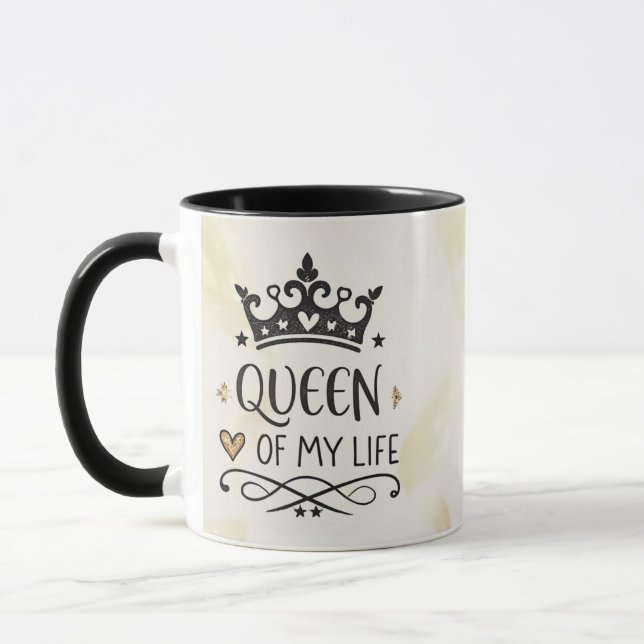 Taza Elegant Queen of my Life-my mom  (Izquierda)