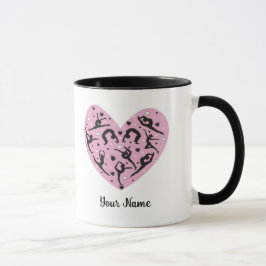 Taza Elegant Rhythmic Gymnastics Personalized Mug