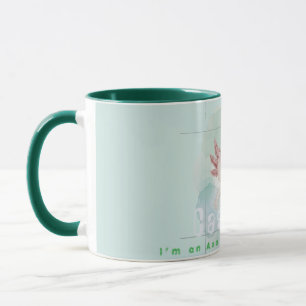 Taza Elegante Ajolote en Acuarela Cerámica Personalizad