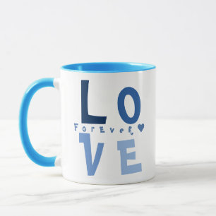 Taza Elegante amor personalizado, nombre en tipografía 