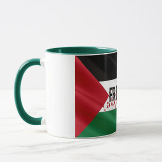 Taza Elegante apoyo de bandera palestina vintage