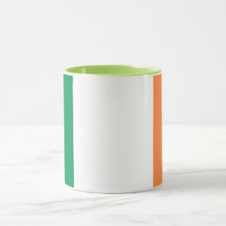 Taza Elegante bandera irlandesa de época en cerámica