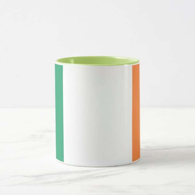 Taza Elegante bandera irlandesa de época en cerámica (Centro)