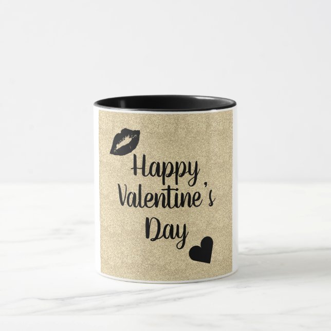 Taza Elegante bonito San Valentín (Centro)