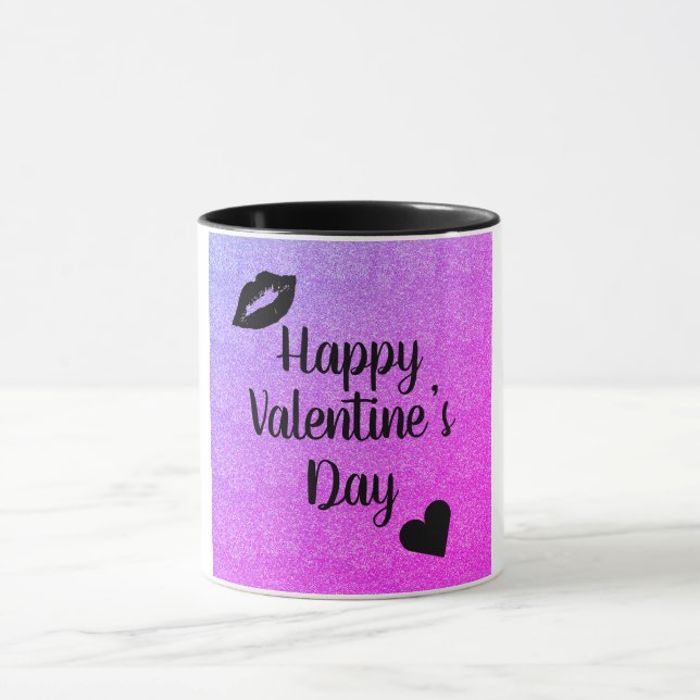 Taza Elegante bonito San Valentín (Centro)