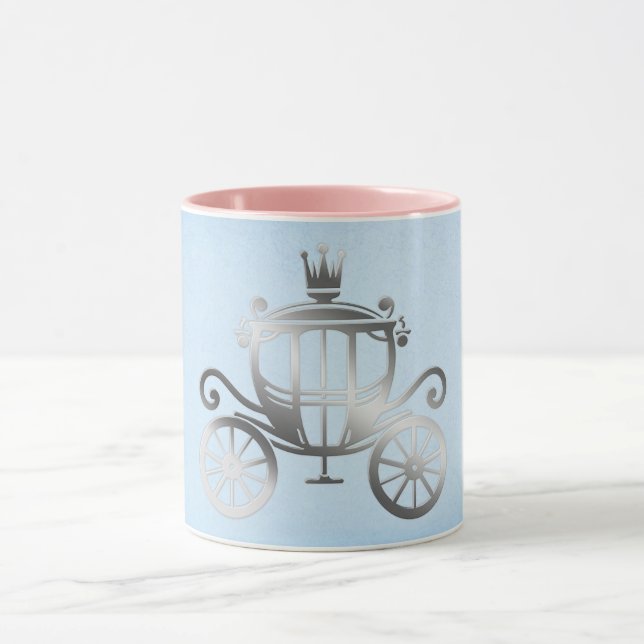 Taza Elegante Carruaje de Plata Princesa del Libro de C (Centro)