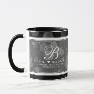Taza Elegante celebración del cuarto aniversario de Bod