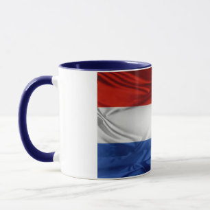 Taza Elegante cerámica cubierta de bandera holandesa