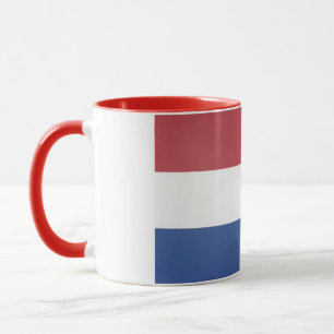 Taza Elegante cerámica cubierta de bandera holandesa vi