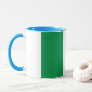 Taza Elegante cerámica cubierta de bandera italiana de
