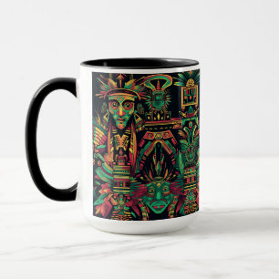 Taza Elegante cobalto "Paradigma Ancestral" Cerámico Co