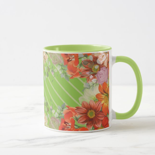Taza Elegante cocina floral rústica (Derecha)