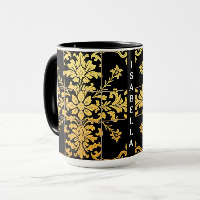 Taza Elegante Colección Floral Luxury Trendy (Anverso izquierdo)