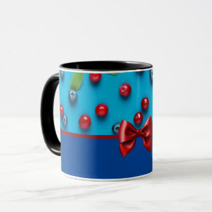 Taza Elegante Color Cute Sweet Blueberry Pattern
