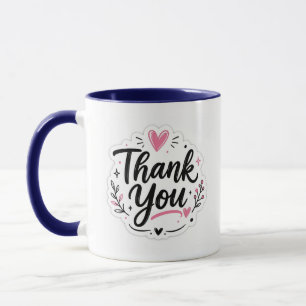 Taza Elegante de Agradecimiento   Hermoso Regalo d