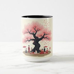 Taza elegante de flor de cerezo Hanami