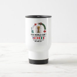 Taza elegante de viaje/diario para la Copa Mundial