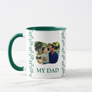 Taza Elegante Día del Padre Hiedra Esmeralda