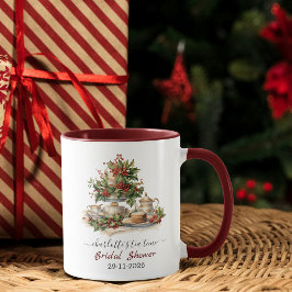 Taza Elegante fiesta de té de boda de Navidad