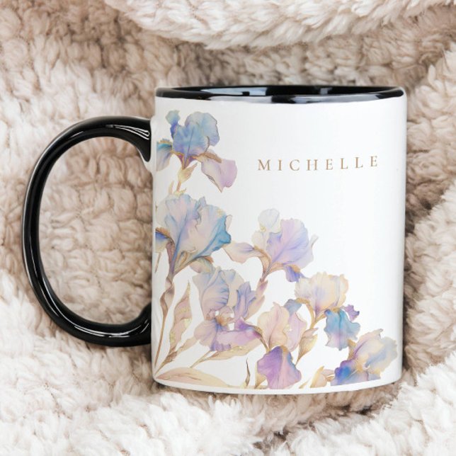Taza Elegante floral personalizada Iris (Subido por el creador)