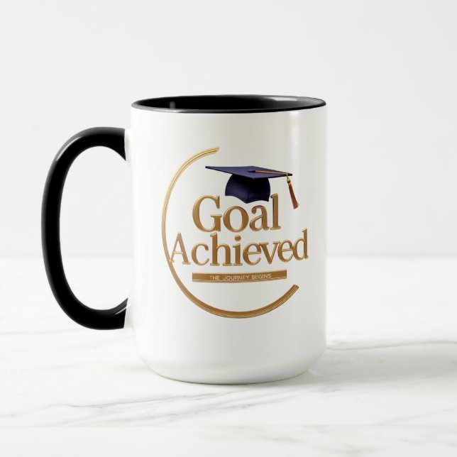 Taza Elegante Grad Gold Mug (Izquierda)