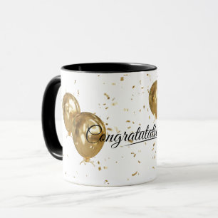 Taza Elegante graduado de grado mínimo de oro