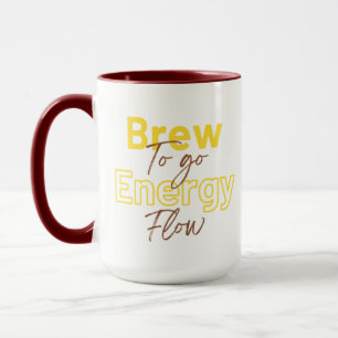 Taza Elegante Guay Audaz Fase Para Ir Al Flujo De Energ