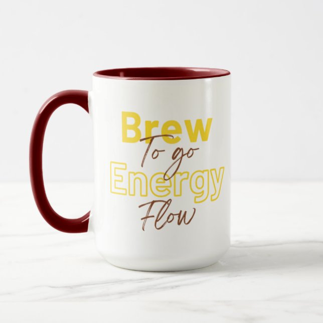 Taza Elegante Guay Audaz Fase Para Ir Al Flujo De Energ (Izquierda)