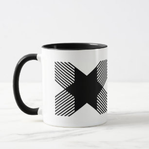 Taza Elegante inicio en monograma de letra X