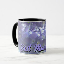 Taza Elegante luz suave violeta de color púrpura de hor