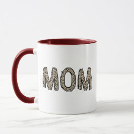 Taza Elegante Mamá Negra Blanca