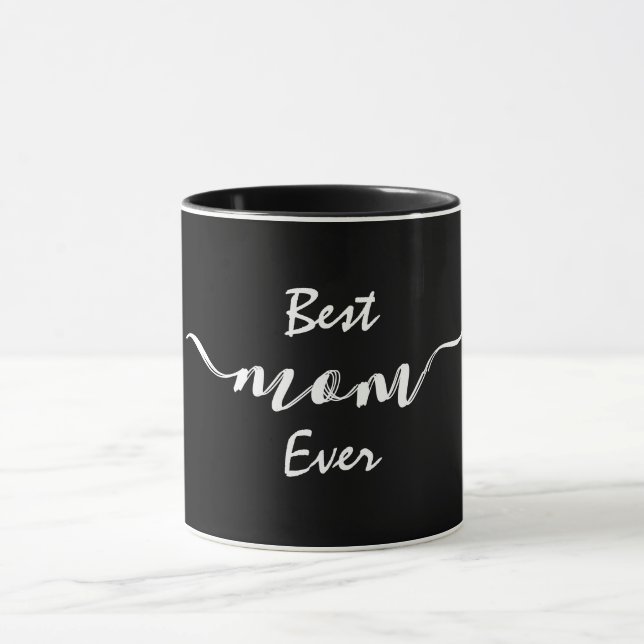 Taza Elegante Mejor Mamá Jamás Mug (Centro)
