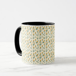Taza Elegante Moda Cuta Sofisticada Floral Romántica