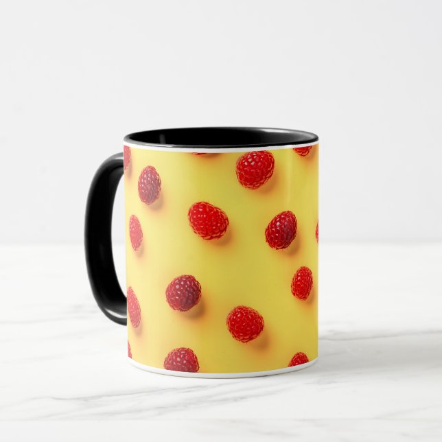 Taza Elegante Moda moderna de diseño frambuesa (Anverso izquierdo)