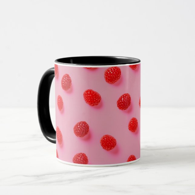 Taza Elegante Moda moderna de diseño frambuesa (Anverso izquierdo)