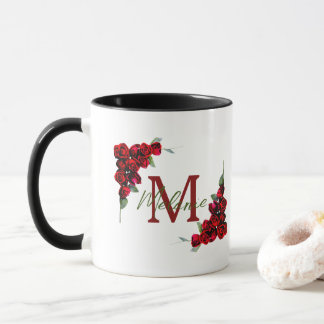 Taza Elegante Moda Romántica Roses Floral