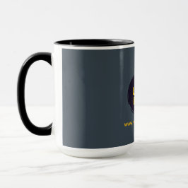 Taza Elegante Mug de Gris de Carbón