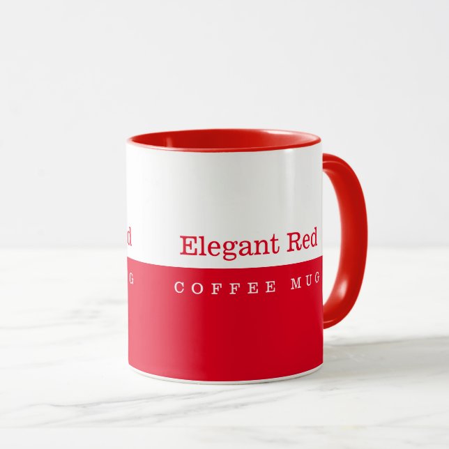 Taza Elegante Mug Rojo (Anverso derecho)