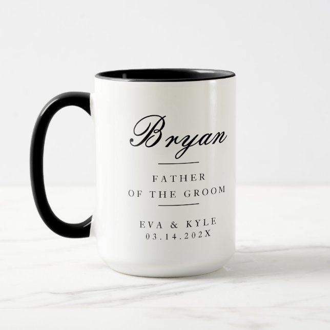 Taza Elegante padre del novio (Izquierda)